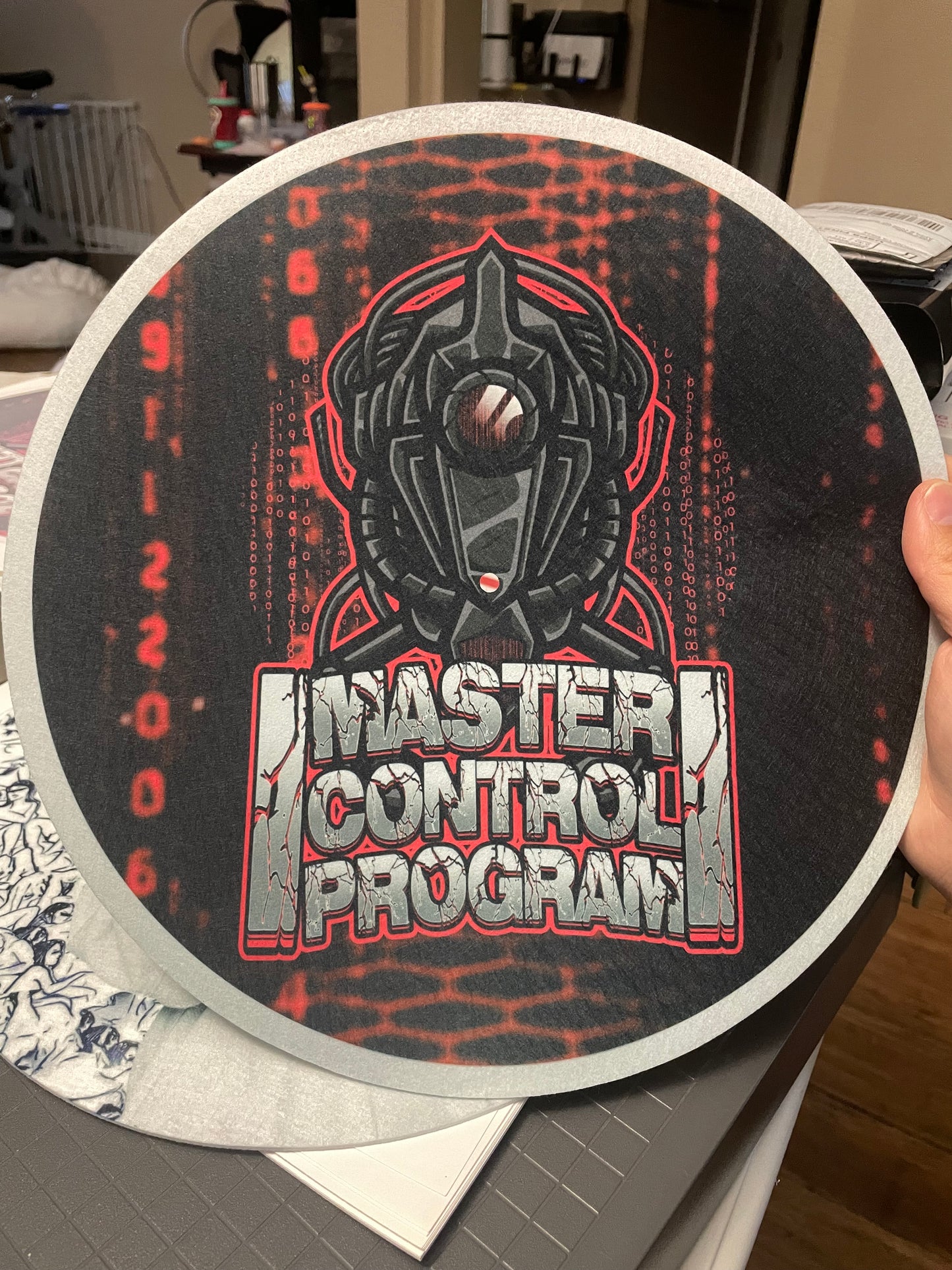custom 12" slipmat for record players, with your image or logo